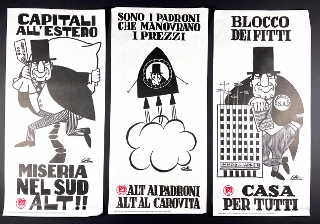 Collection of six posters, ca. 1968, for the Italian Communist Party